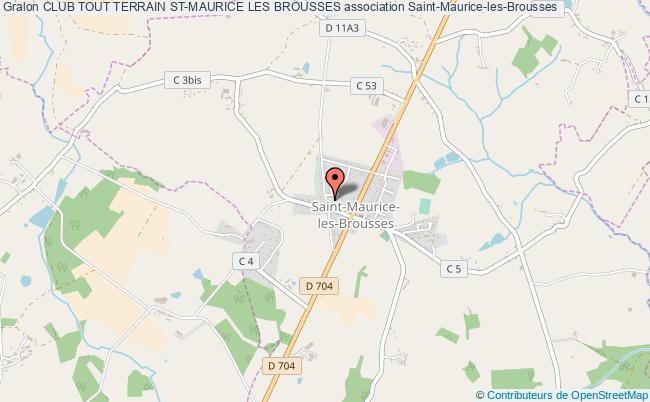 plan association Club Tout Terrain St-maurice Les Brousses Saint-Maurice-les-Brousses
