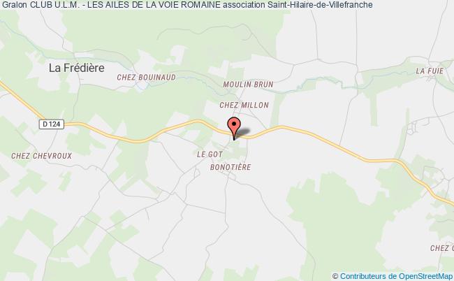 plan association Club U.l.m. - Les Ailes De La Voie Romaine Saint-Hilaire-de-Villefranche