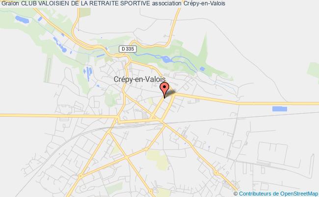 plan association Club Valoisien De La Retraite Sportive Crépy-en-Valois