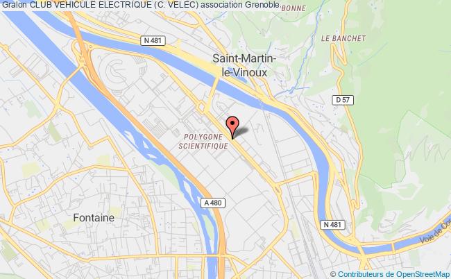 plan association Club Vehicule Electrique (c. Velec) Grenoble