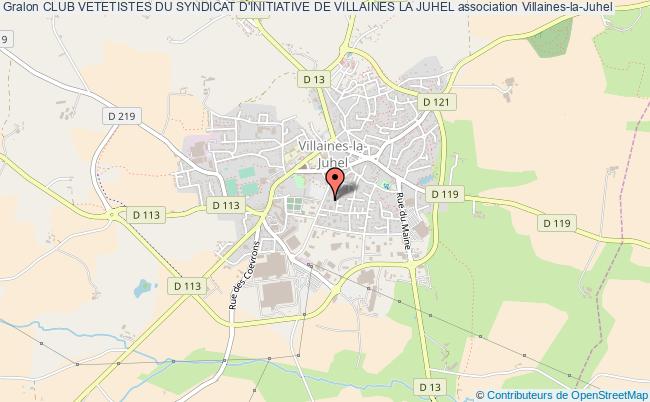 plan association Club Vetetistes Du Syndicat D'initiative De Villaines La Juhel Villaines-la-Juhel