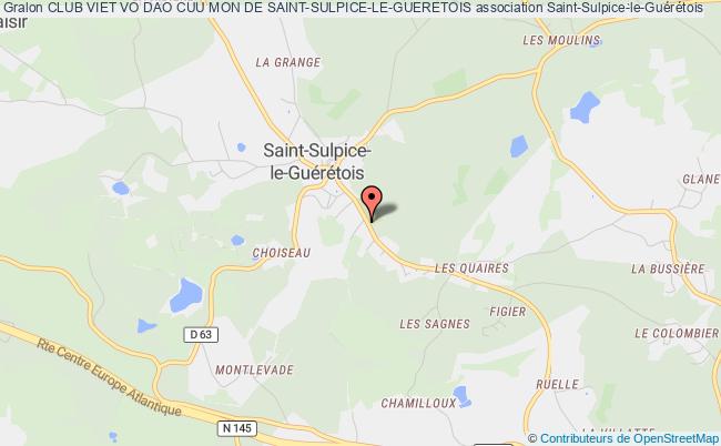 plan association Club Viet Vo Dao Cuu Mon De Saint-sulpice-le-gueretois Saint-Sulpice-le-Guérétois