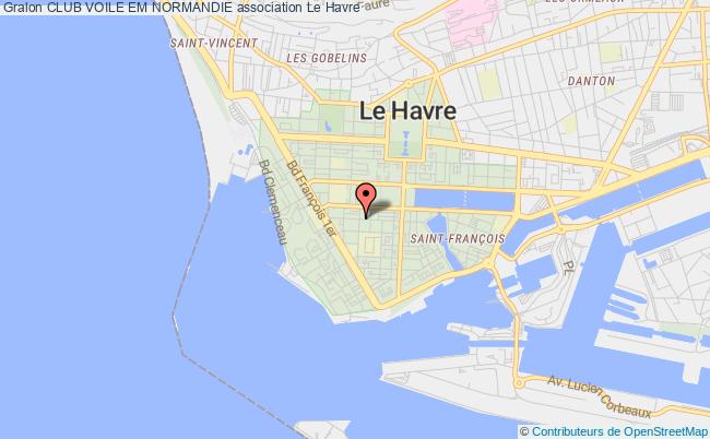 plan association Club Voile Em Normandie Le Havre