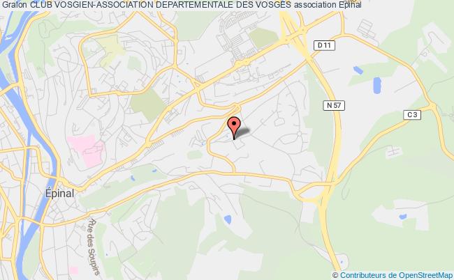 plan association Club Vosgien-association Departementale Des Vosges Épinal