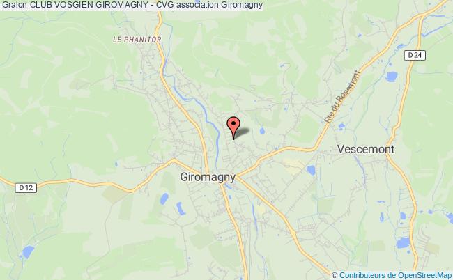 plan association Club Vosgien Giromagny - Cvg Giromagny
