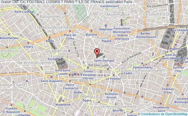 plan association Cm- Cic Football Loisirs ? Paris ? Ile De France Paris