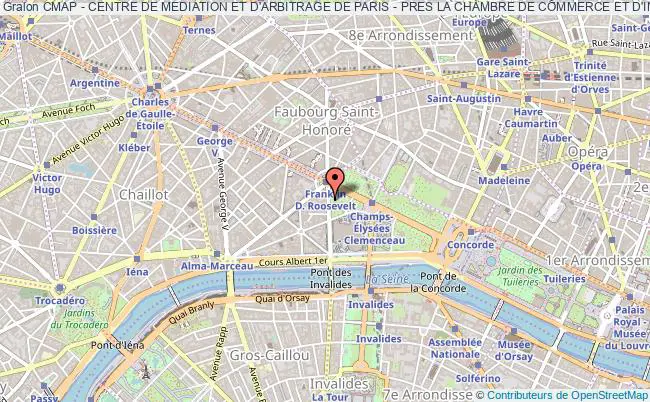 plan association Cmap - Centre De Mediation Et D'arbitrage De Paris - Pres La Chambre De Commerce Et D'industrie De Paris Paris