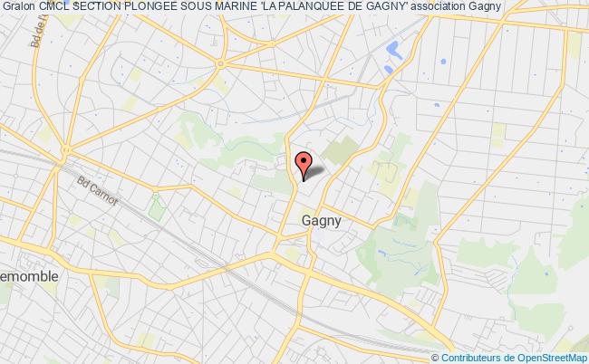 plan association Cmcl Section Plongee Sous Marine 'la Palanquee De Gagny' Gagny