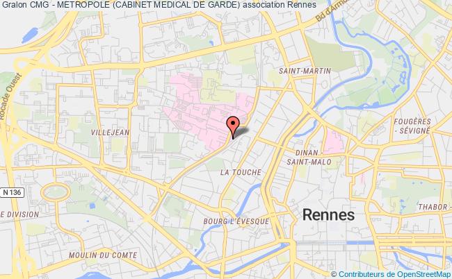 plan association Cmg - Metropole (cabinet Medical De Garde) Rennes