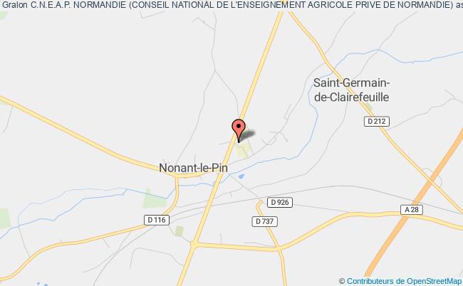 plan association C.n.e.a.p. Normandie (conseil National De L'enseignement Agricole Prive De Normandie) Nonant-le-Pin