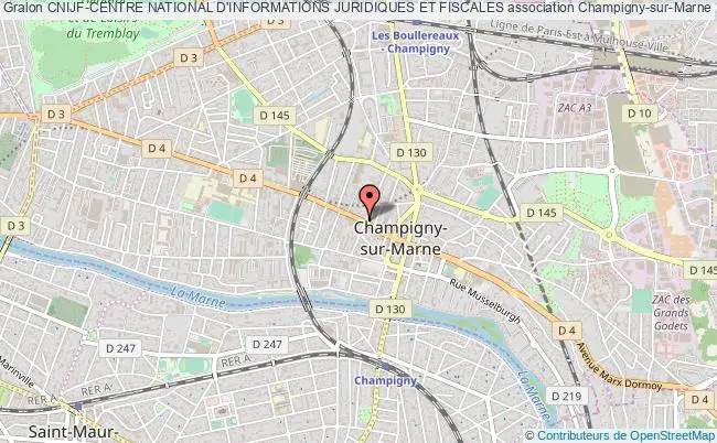 plan association Cnijf-centre National D'informations Juridiques Et Fiscales Champigny-sur-Marne