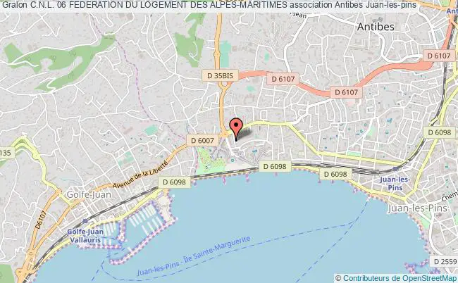 plan association C.n.l. 06 Federation Du Logement Des Alpes-maritimes Antibes