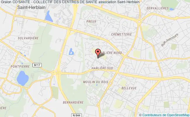 plan association Co'santÉ - Collectif Des Centres De SantÉ Saint-Herblain