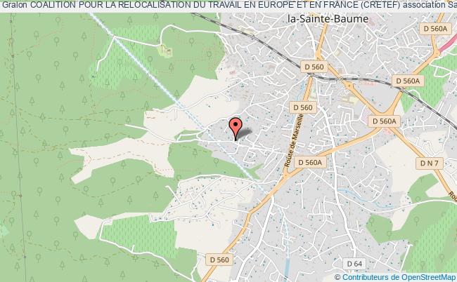 plan association Coalition Pour La Relocalisation Du Travail En Europe Et En France (cretef) Saint-Maximin-la-Sainte-Baume