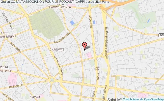 plan association Cobalt Association Pour Le Podcast (capp) Paris 20e