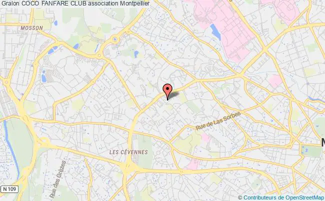 plan association Coco Fanfare Club Montpellier