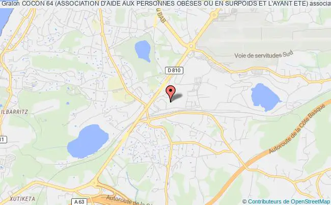 plan association Cocon 64 (association D'aide Aux Personnes ObÈses Ou En Surpoids Et L'ayant Ete) Biarritz