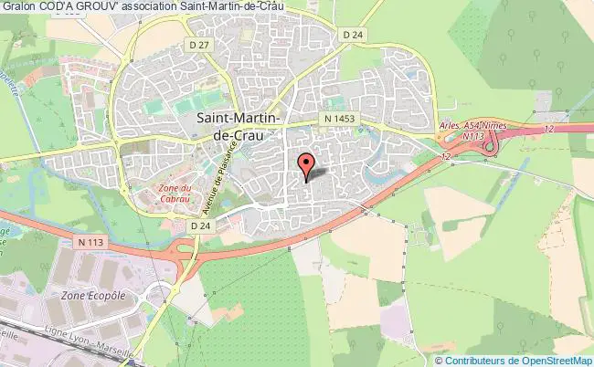 plan association Cod'a Grouv' Saint-Martin-de-Crau