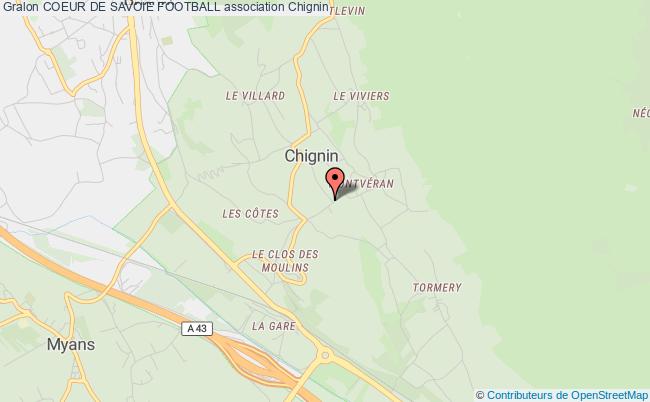 plan association Coeur De Savoie Football Chignin