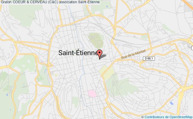 plan association Coeur & Cerveau (c&c) Saint-Étienne
