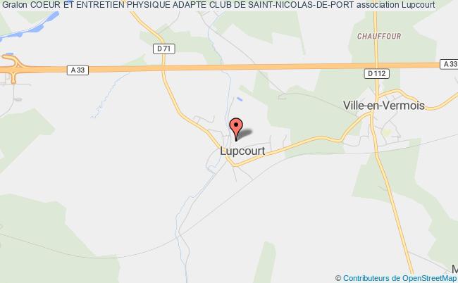 plan association Coeur Et Entretien Physique Adapte Club De Saint-nicolas-de-port Lupcourt