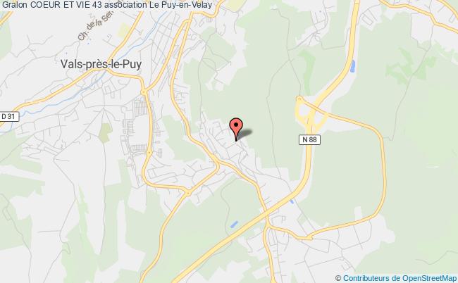 plan association Coeur Et Vie 43 Le    Puy-en-Velay