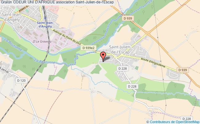 plan association Coeur Uni D'afrique Saint-Julien-de-l'Escap