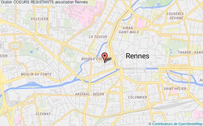 plan association Coeurs Resistants Rennes