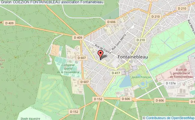 plan association Coezion Fontainebleau Fontainebleau