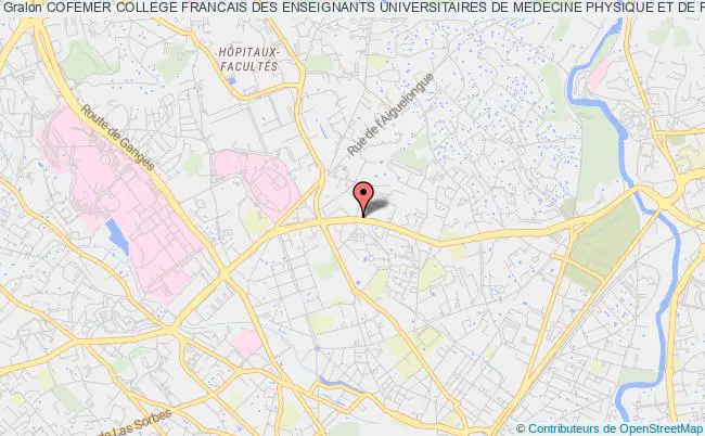 plan association Cofemer College Francais Des Enseignants Universitaires De Medecine Physique Et De Readaptation Montpellier