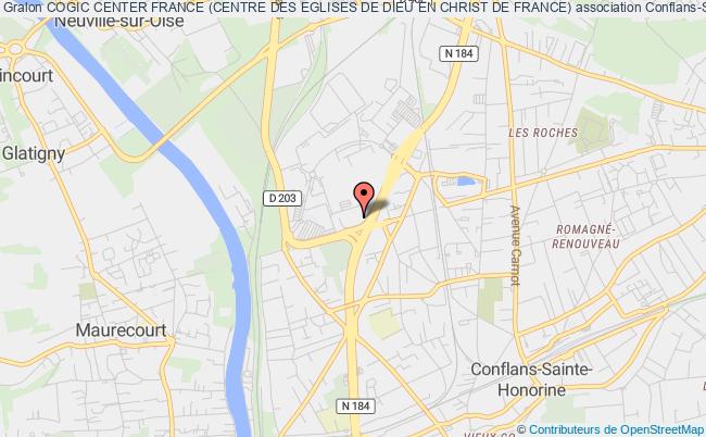 plan association Cogic Center France (centre Des Eglises De Dieu En Christ De France) Conflans-Sainte-Honorine
