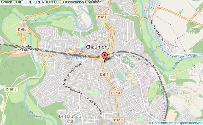 plan association Coiffure Creation Club Chaumont