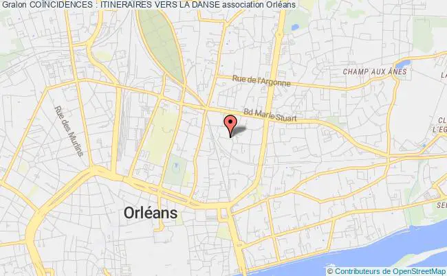 plan association CoÏncidences : Itineraires Vers La Danse Orléans