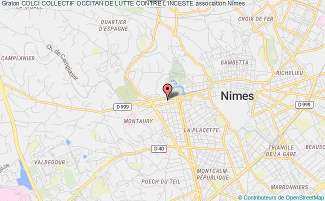 plan association Colci Collectif Occitan De Lutte Contre L'inceste Nîmes