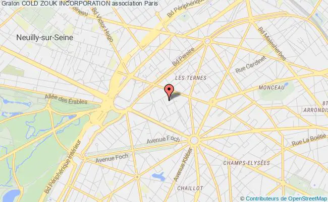 plan association Cold Zouk Incorporation Paris 17e