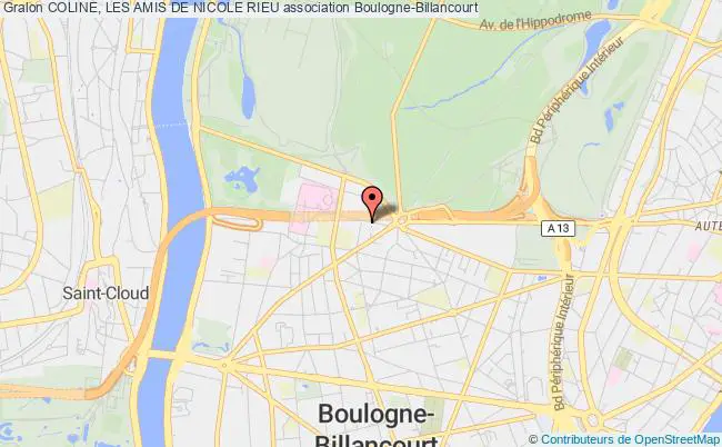 plan association Coline, Les Amis De Nicole Rieu Boulogne-Billancourt
