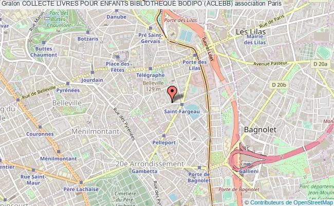 plan association Collecte Livres Pour Enfants Bibliotheque Bodipo (aclebb) Paris