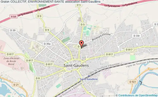 plan association Collectif, Environnement-sante Saint-Gaudens