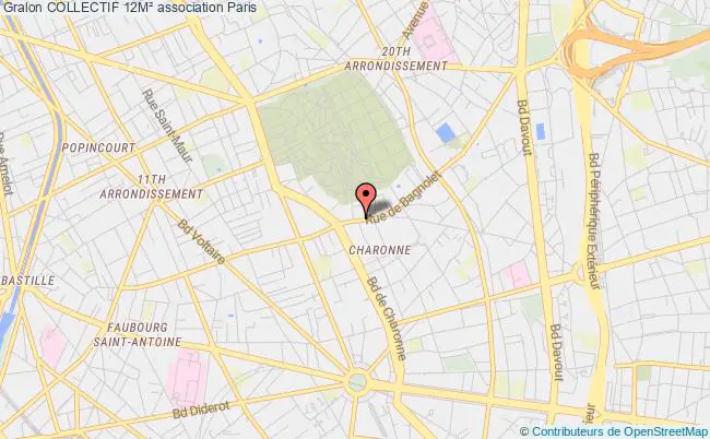 plan association Collectif 12m² Paris 20e