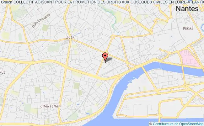 plan association Collectif Agissant Pour La Promotion Des Droits Aux ObsÈques Civiles En Loire-atlantique Nantes