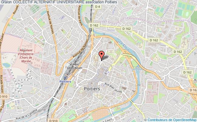 plan association Collectif Alternatif Universitaire Poitiers