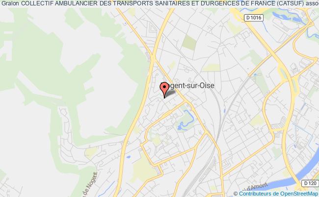 plan association Collectif Ambulancier Des Transports Sanitaires Et D'urgences De France (catsuf) Nogent-sur-Oise