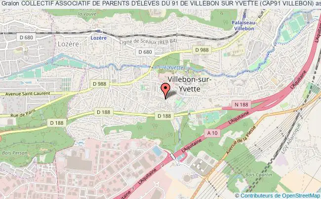 plan association Collectif Associatif De Parents D'ÉlÈves Du 91 De Villebon Sur Yvette (cap91 Villebon) Villebon-sur-Yvette