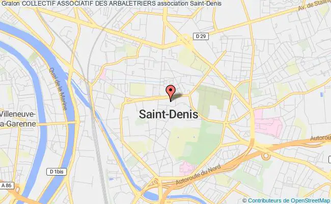 plan association Collectif Associatif Des Arbaletriers Saint-Denis