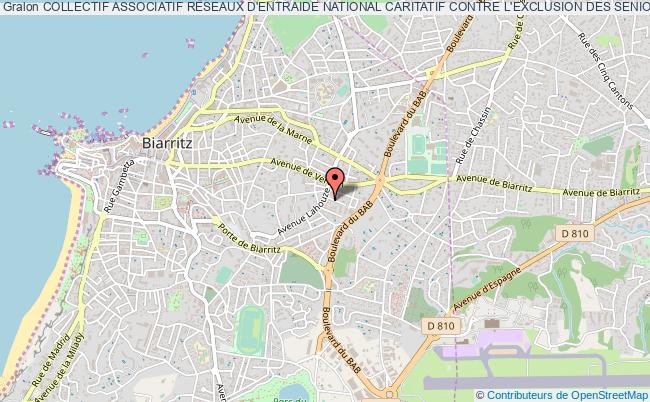 plan association Collectif Associatif Reseaux D'entraide National Caritatif Contre L'exclusion Des Seniors Biarritz