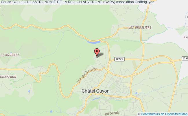 plan association Collectif Astronomie De La Region Auvergne (cara) Châtel-Guyon