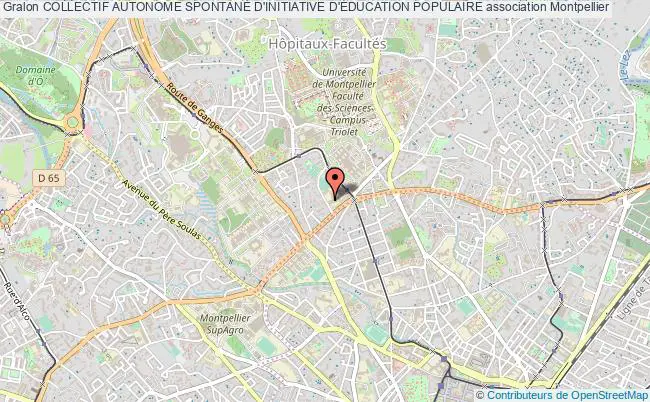 plan association Collectif Autonome SpontanÉ D'initiative D'Éducation Populaire Montpellier