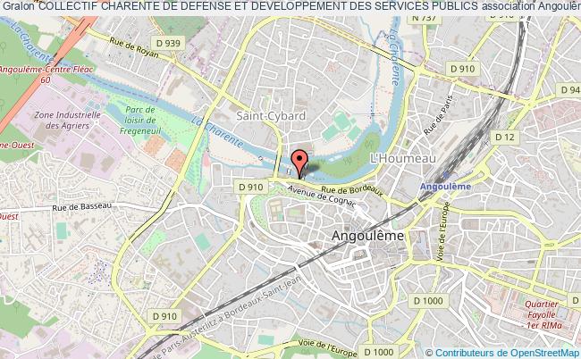 plan association Collectif Charente De Defense Et Developpement Des Services Publics Angoulême