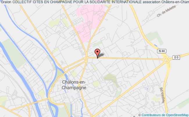plan association Collectif Cites En Champagne Pour La Solidarite Internationale Châlons-en-Champagne