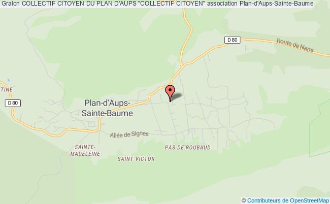 plan association Collectif Citoyen Du Plan D'aups "collectif Citoyen" Plan-d'Aups-Sainte-Baume